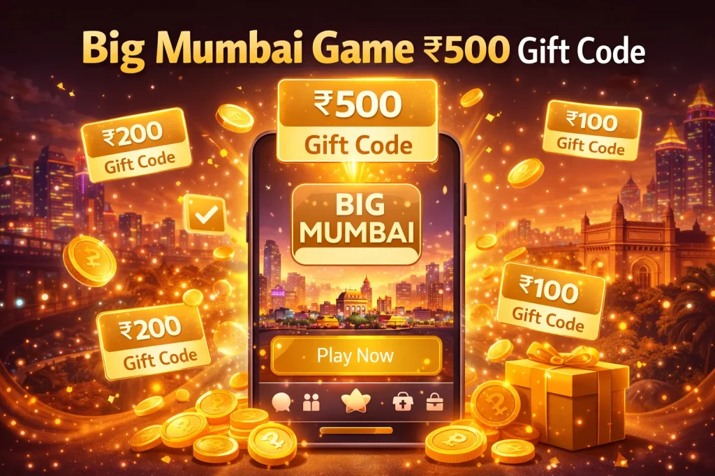 Big Mumbai Game ₹500 Gift Code